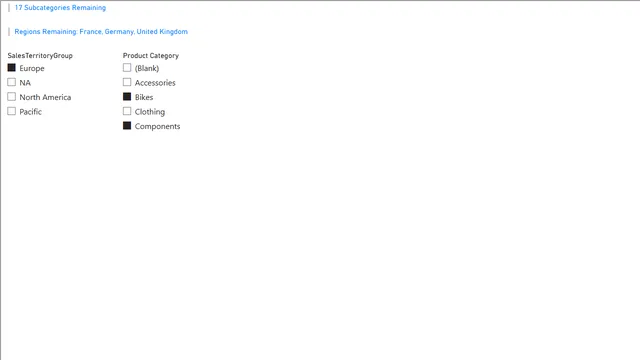 Displaying the Current Filter Context Theres more — Governança BI dashboard in Power BI