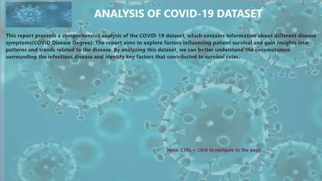 COVID19_Data_Analysis — Healthcare dashboard in Power BI