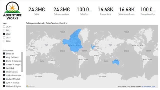 20240529 esercizio 6 bis — Governança BI dashboard in Power BI
