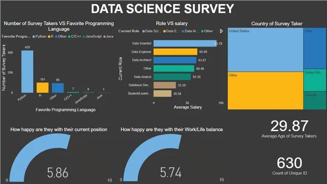 DATA SURVEY REPORT — Power BI में Pesquisa डैशबोर्ड
