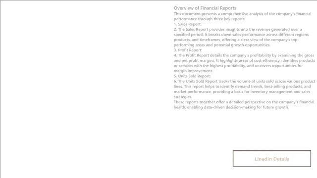 Financial Data Reports — Power BI में वित्त डैशबोर्ड