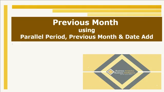 Previous Month — dashboard de Operações em Power BI