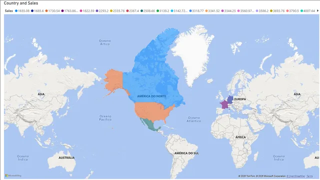 FilledMap_FirstBIVisualisation — dashboard de Operações em Power BI