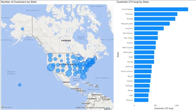 1_3_customer_metrics_solution — dashboard de Vendas em Power BI