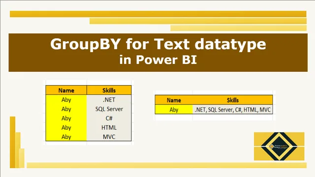 GroupBY for Text datatype — Governança BI dashboard in Power BI