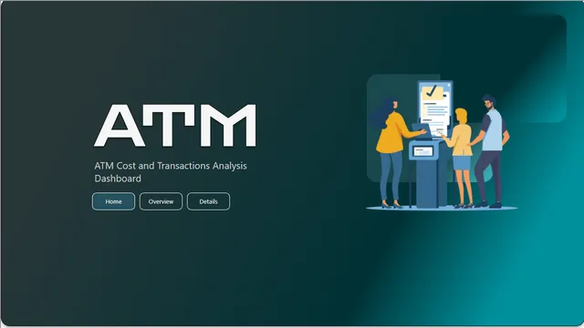 ATM transaction dashboard — Finance dashboard in Power BI
