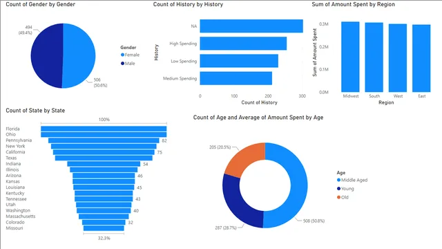 Catalog Marketing Sample good (1) — Power BI में मार्केटिंग डैशबोर्ड