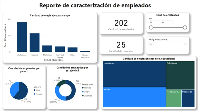DB HR-EMPLOYEE — HR dashboard in Power BI