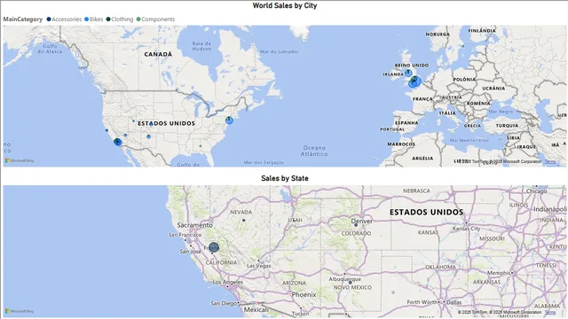 AdventureWorksLT sales — Sales dashboard in Power BI