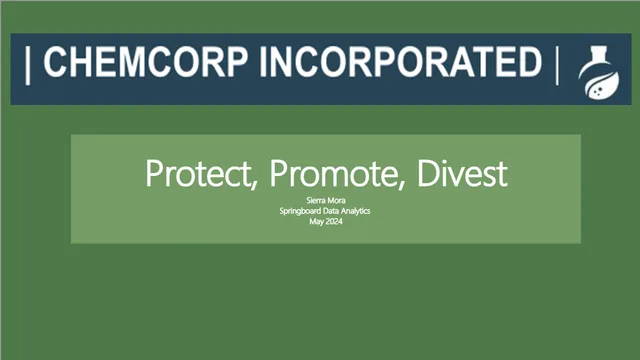 ChemCorp Case Study Sierra Mora — dashboard de Operações em Power BI