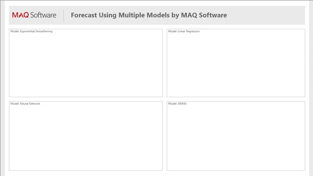 ForecastUsingMultipleModels — Power BI में वित्त डैशबोर्ड