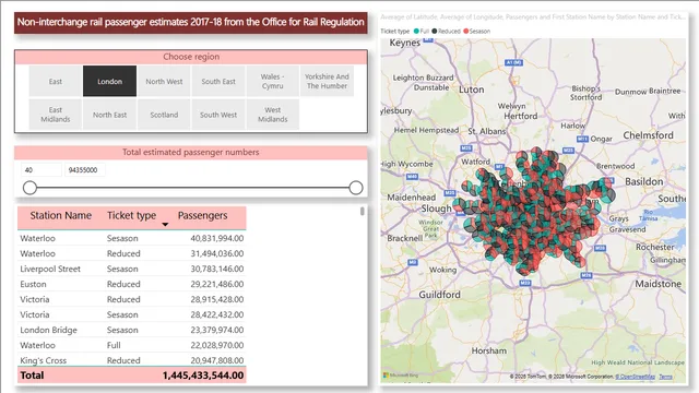 Overview of Map — Other dashboard in Power BI