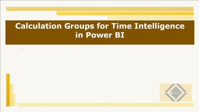 Calculation Groups for Time Intelligence — dashboard de Operações em Power BI
