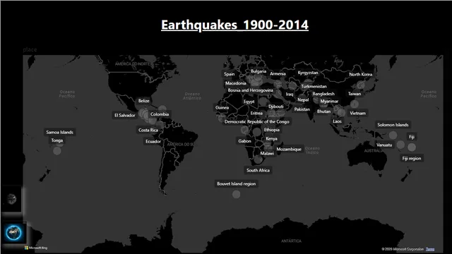 Earthquakes_1900-2014 powerbi project — Operations dashboard in Power BI