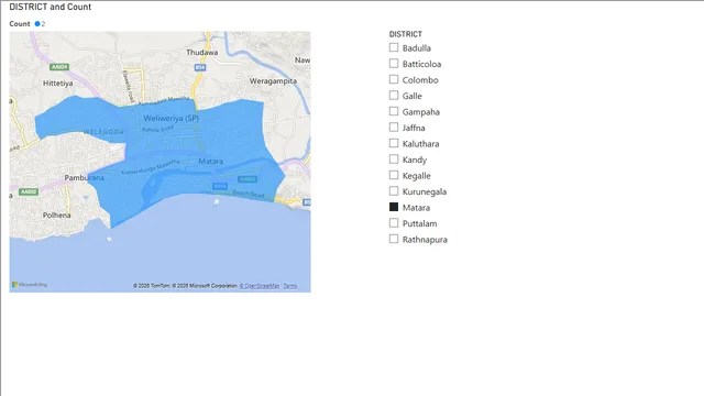 BubbleMap — Power BI में Análise de Dados डैशबोर्ड