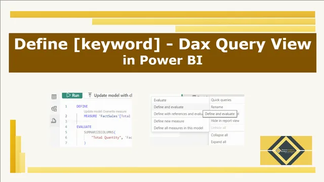 Define Dax Query View — dashboard de Operações em Power BI