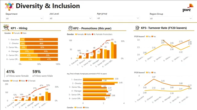 Diversity Inclusion - Copy — HR dashboard in Power BI