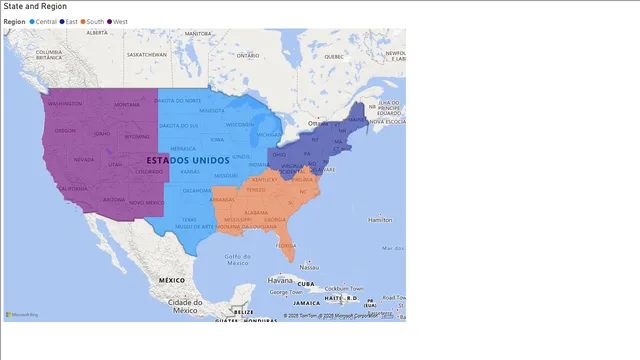 Filled_Map — dashboard de Operações em Power BI