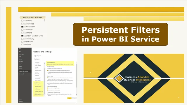 Persistant Filters in PBI Service — dashboard de Operações em Power BI