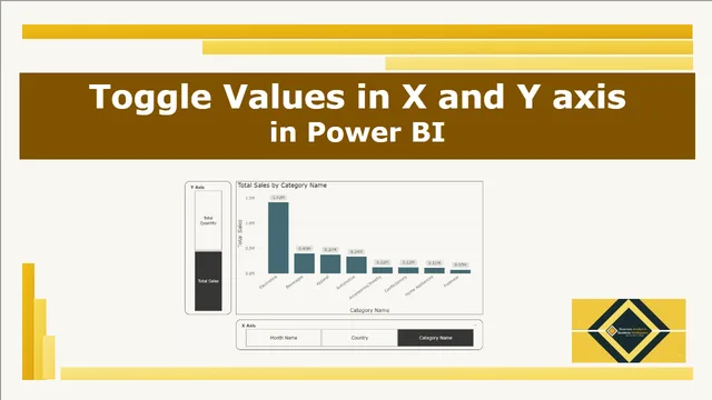 Toggle Columns in x and y Axis — Governança BI dashboard in Power BI