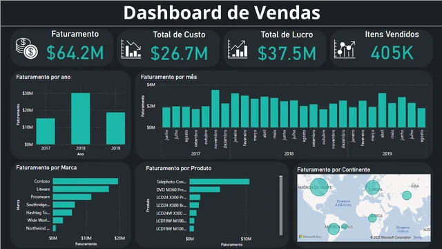 Dashboard de Vendas — dashboard de Vendas em Power BI