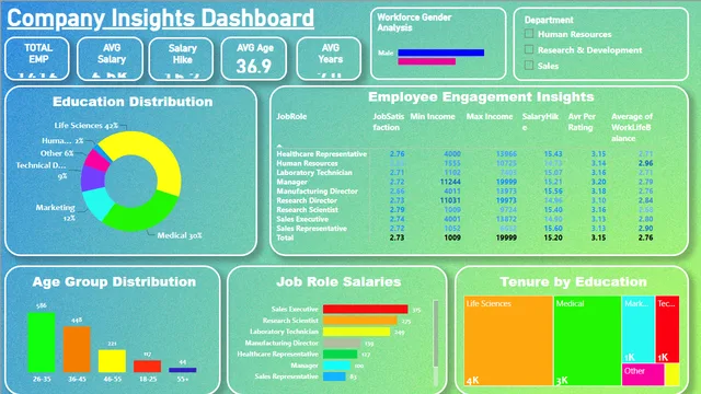 Company Data — panel de Dados en Power BI