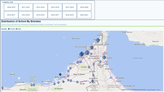 General Education Enrollment — dashboard de Educação em Power BI