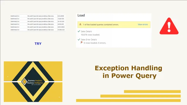 Exception Handling — Governança BI dashboard in Power BI