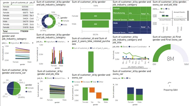 Customer Demorgraphic PBI Report — Power BI में बिक्री डैशबोर्ड