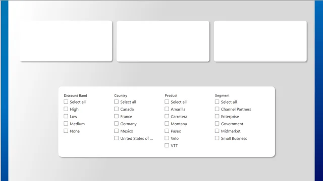 Showing Filters - Starter — dashboard de Governança BI em Power BI