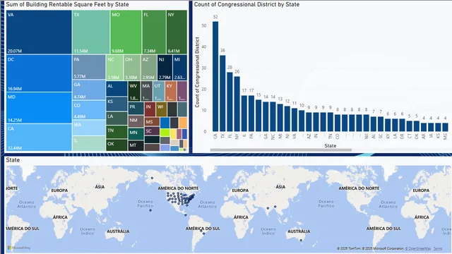 GeographicAnalysis — Power BI में Geografia डैशबोर्ड