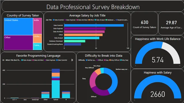Data Professional Survey (2) — HR dashboard in Power BI