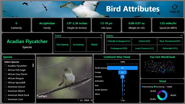 Birds_Project(04-09-2024) — Operations dashboard in Power BI