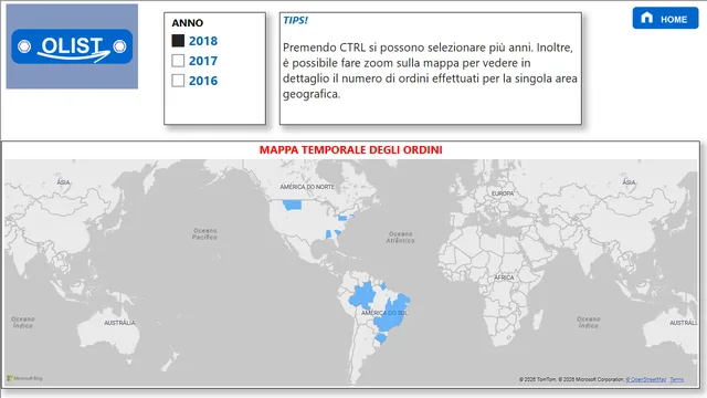 Esame finale — tela Mappa degli Ordini
