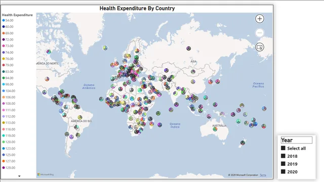 Power BI Project_ Global Health Expenditure Analysis — tela MAP